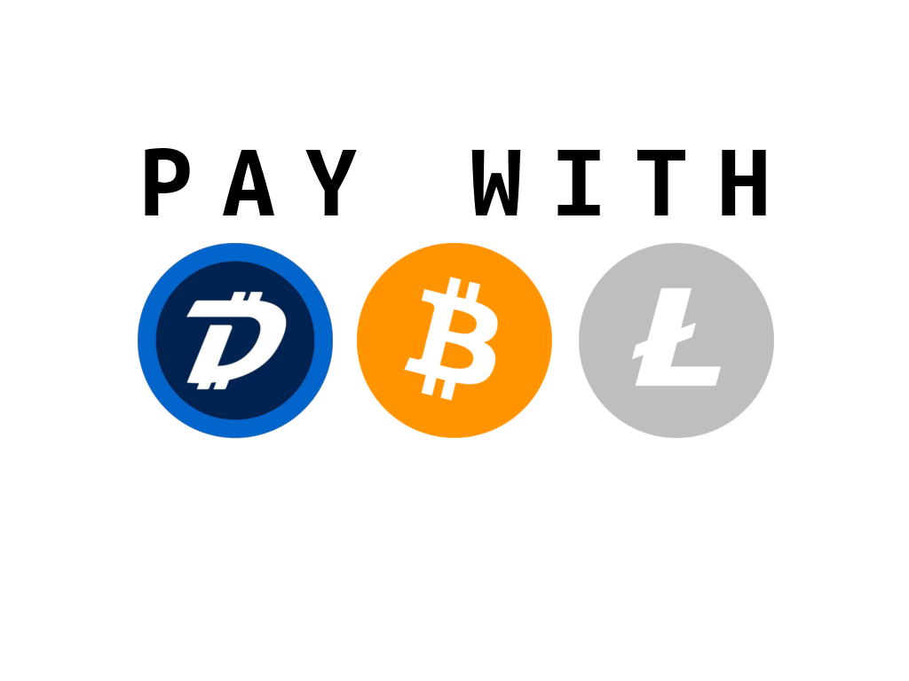 Paywith Digibye, Bitcoin, Litecoin