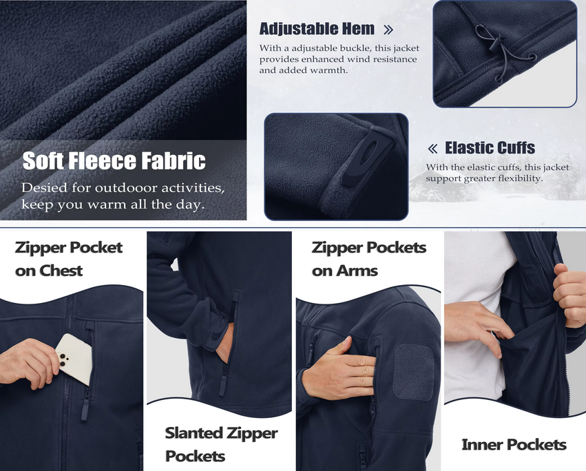 TACVASEN Men's Fleece