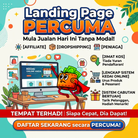 Landing Page PERCUMA Untuk Affiliate Dan Peniaga Threads