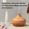 Wood Grain Aromatherapy Diffuser USB Humidifier Desktop Air Purifier Aroma Cool Mist Difusor/Essential Oil Set 9