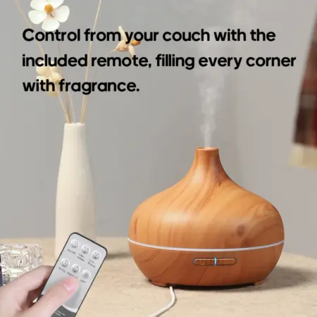 Wood Grain Aromatherapy Diffuser USB Humidifier Desktop Air Purifier Aroma Cool Mist Difusor/Essential Oil Set 9
