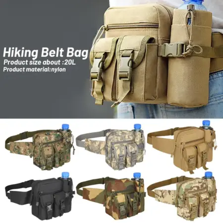 New Tactical Waist Bag Waterproof Nylon For Men 2